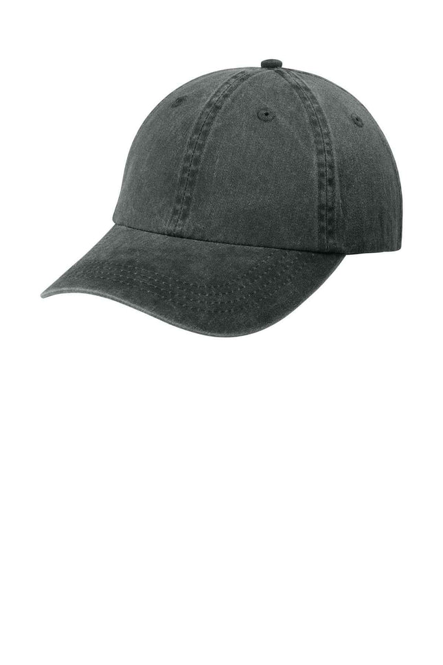 Port Authority PigmentDyed Cap CP84 Black OSFA