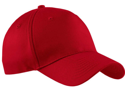 Port Authority FivePanel Twill Cap CP86 Red OSFA