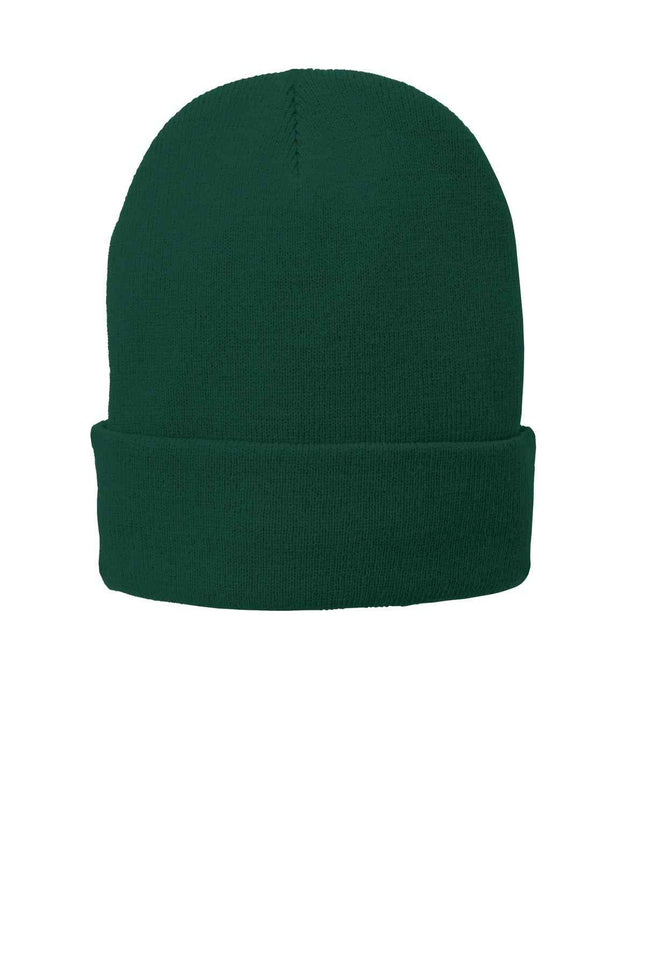 Port Authority FleeceLined Knit Cap CP90L Athletic Green OSFA