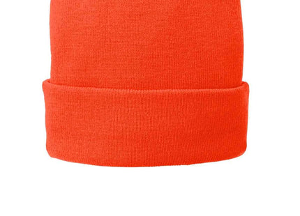Port Authority FleeceLined Knit Cap CP90L Athletic Orange OSFA