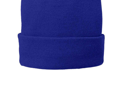 Port Authority FleeceLined Knit Cap CP90L Athletic Royal OSFA