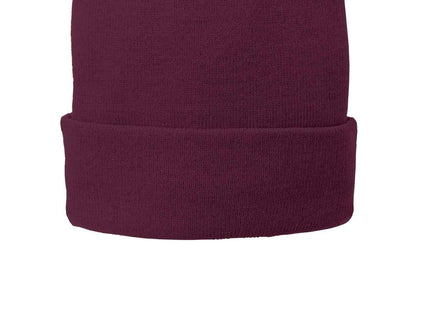Port Authority FleeceLined Knit Cap CP90L Maroon OSFA