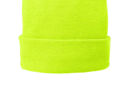 Port Authority FleeceLined Knit Cap CP90L Neon Yellow OSFA