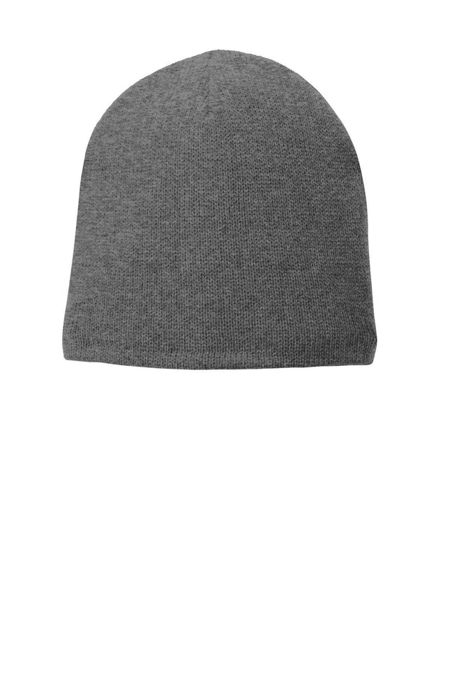 Port Authority FleeceLined Beanie Cap CP91L Athletic Oxford OSFA