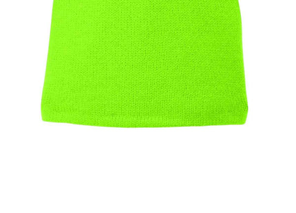 Port Authority FleeceLined Beanie Cap CP91L Neon Green OSFA