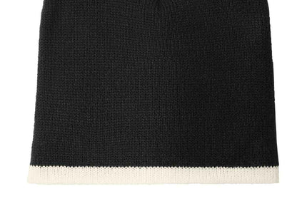Port Authority Beanie Cap CP91 Black Natural OSFA