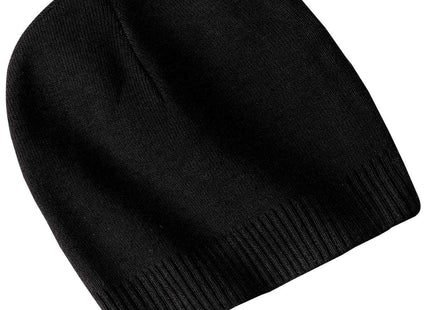 Port Authority 100% Cotton Beanie CP95 Black OSFA
