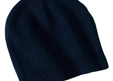 Port Authority 100% Cotton Beanie CP95 Navy OSFA
