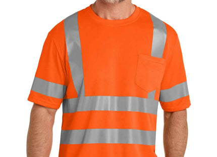 CornerStone ANSI 107 Class 3 Mesh Tee CS202 Safety Orange