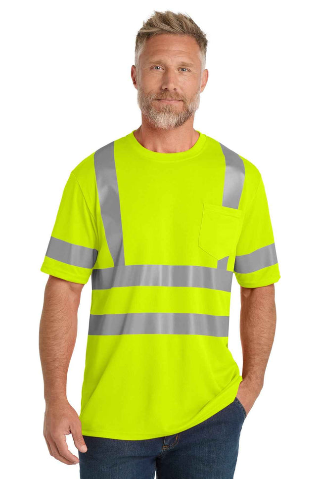 CornerStone ANSI 107 Class 3 Mesh Tee CS202 Safety Yellow