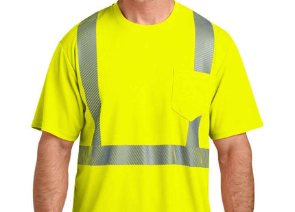 CornerStone ANSI 107 Class 2 Segmented Tape Tee CS204 Safety Yellow