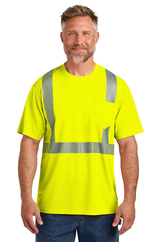 CornerStone ANSI 107 Class 2 Segmented Tape Tee CS204 Safety Yellow