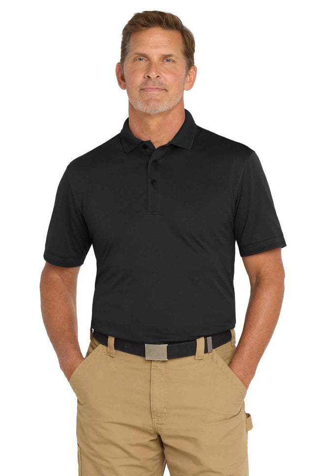 CornerStone Industrial SnagProof Pique Polo CS4020 Black