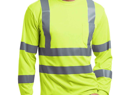 CornerStone ANSI 107 Class 3 Long Sleeve SnagResistant Reflective T Shirt CS409 Safety Yellow