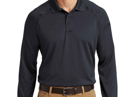 CornerStone Select Long Sleeve SnagProof Tactical Polo CS410LS Charcoal