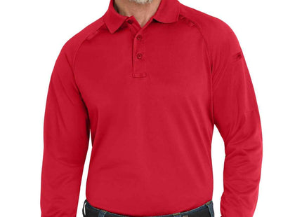 CornerStone Select Long Sleeve SnagProof Tactical Polo CS410LS Red