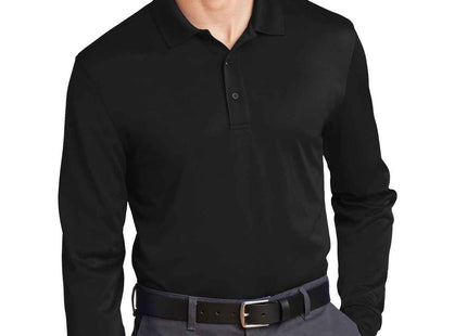 CornerStone Select SnagProof Long Sleeve Polo CS412LS Black