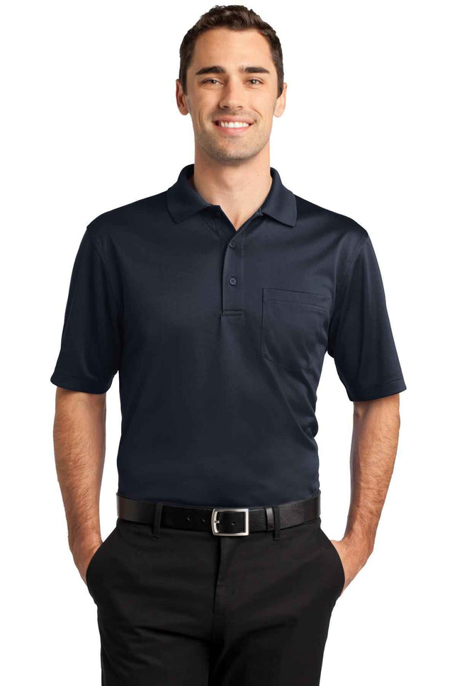 CornerStone Select SnagProof Pocket Polo CS412P Dark Navy