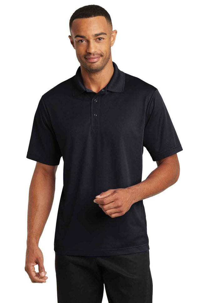 CornerStone Micropique Gripper Polo CS421 Black
