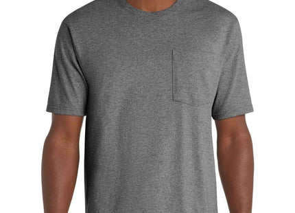CornerStone Workwear Pocket Tee CS430 Heathered Charcoal
