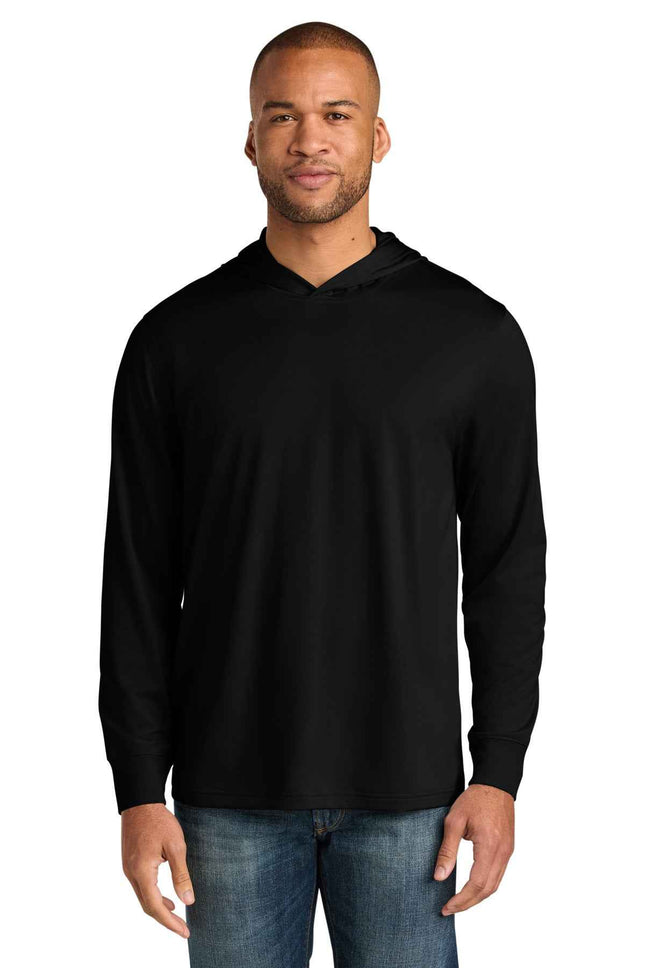 CornerStone Workwear Pro Long Sleeve Hooded Tee CS440LSH Black