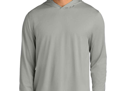 CornerStone Workwear Pro Long Sleeve Hooded Tee CS440LSH Light Grey