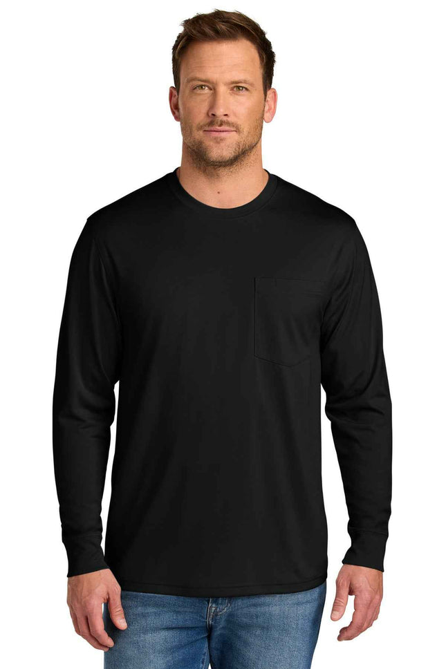 CornerStone Workwear Pro Long Sleeve Pocket Tee CS440LSP Black