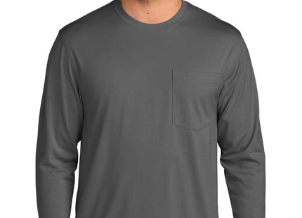 CornerStone Workwear Pro Long Sleeve Pocket Tee CS440LSP Metal Grey
