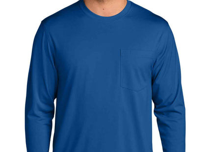 CornerStone Workwear Pro Long Sleeve Pocket Tee CS440LSP Royal