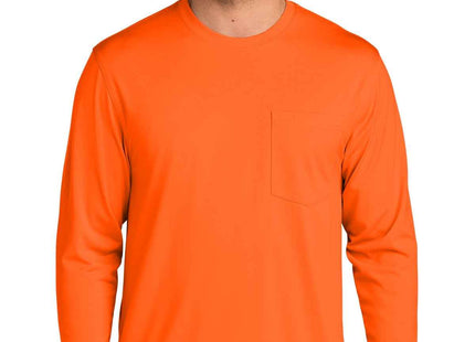 CornerStone Workwear Pro Long Sleeve Pocket Tee CS440LSP Safety Orange