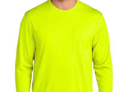 CornerStone Workwear Pro Long Sleeve Pocket Tee CS440LSP Safety Yellow