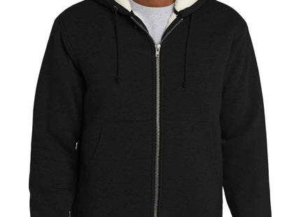 CornerStone Heavyweight SherpaLined Hooded Fleece Jacket CS625 Black