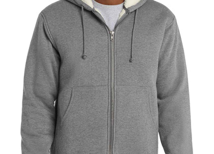 CornerStone Heavyweight SherpaLined Hooded Fleece Jacket CS625 Grey