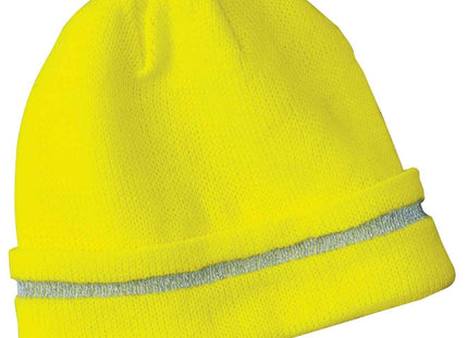 CornerStone Enhanced Visibility Beanie with Reflective Stripe CS800