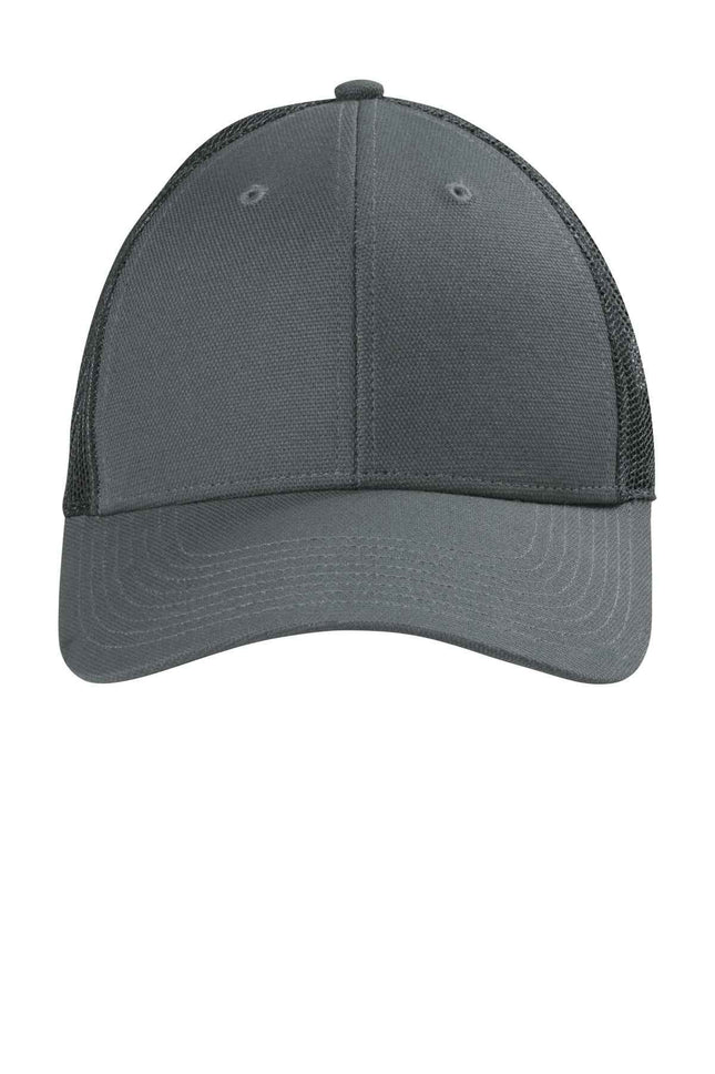 CornerStone Canvas Mesh Back Cap CS811 Charcoal OSFA