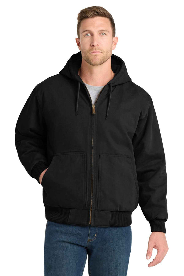 CornerStone Washed Duck Cloth Insulated Hooded Work Jacket CSJ41