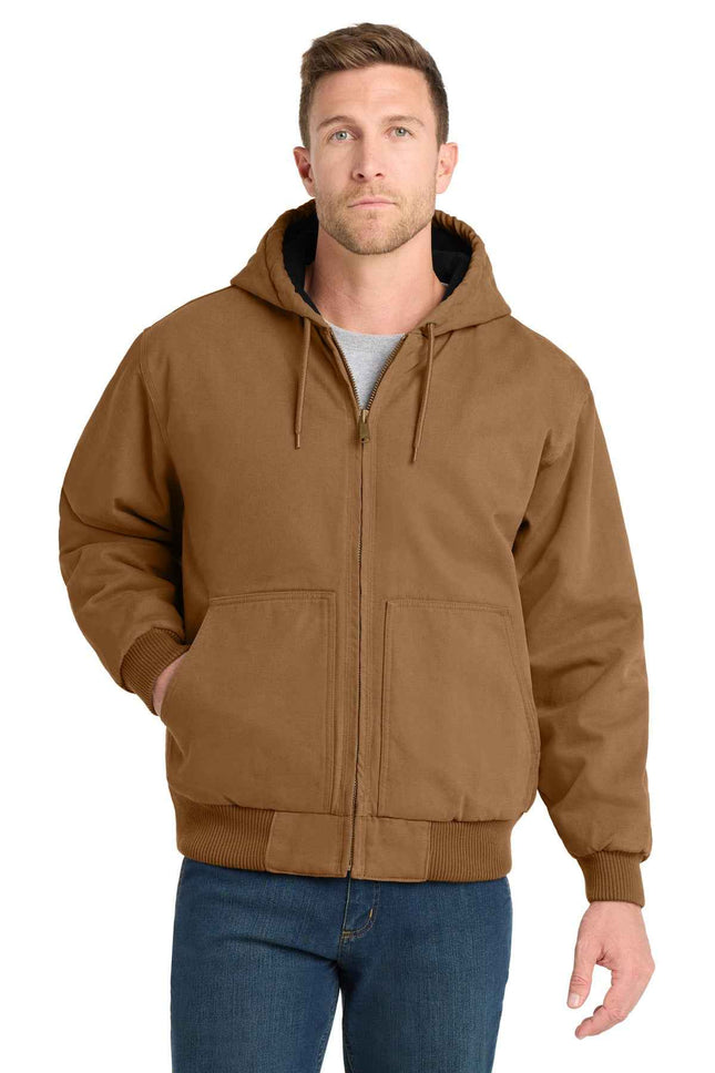 CornerStone Washed Duck Cloth Insulated Hooded Work Jacket CSJ41