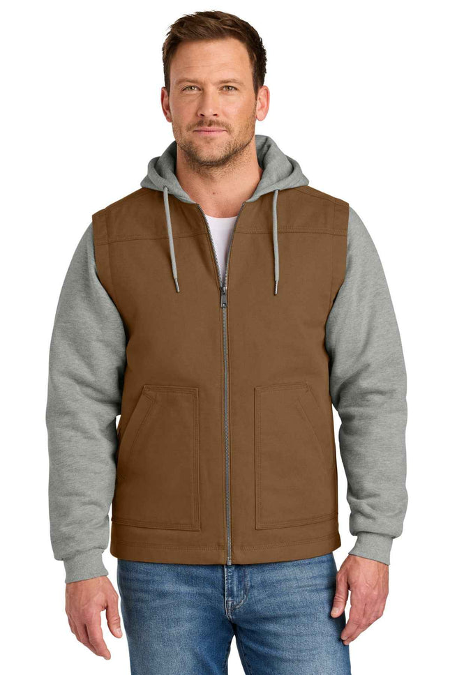 CornerStone Duck Fleece FullZip Hooded Jacket CSJ42