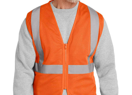 CornerStone ANSI 107 Class 2 Economy Mesh Zippered Vest CSV101