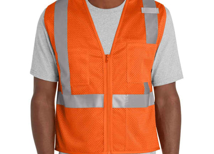 CornerStone ANSI 107 Class 2 Mesh Zippered Vest CSV102