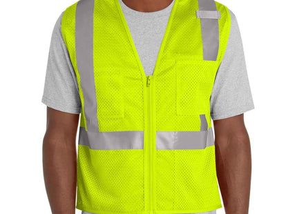 CornerStone ANSI 107 Class 2 Mesh Zippered Vest CSV102