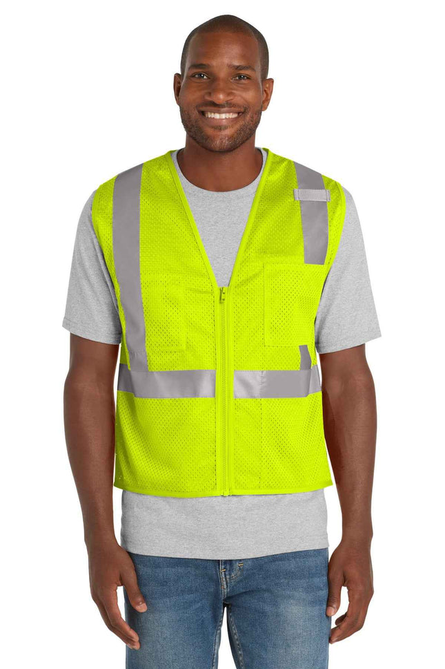 CornerStone ANSI 107 Class 2 Mesh Zippered Vest CSV102