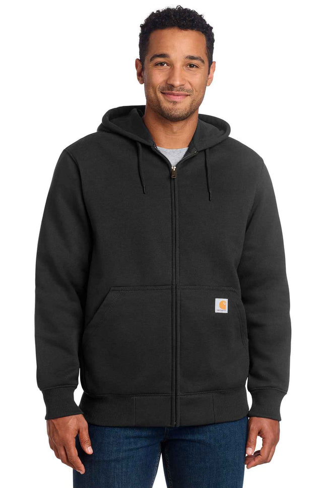 Carhartt Rain Defender Paxton Heavyweight Hooded ZipFront Sweatshirt CT100614 Black
