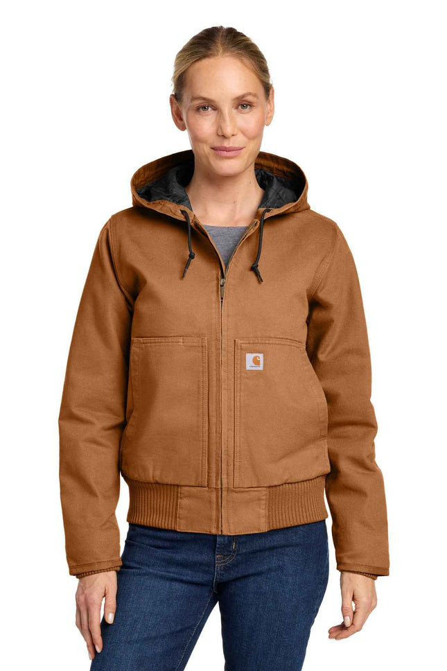 Carhartt Women's Washed Duck Active Jac CT104053 Carhartt Brown