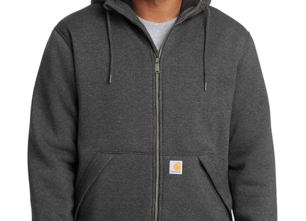Carhartt Midweight ThermalLined FullZip Sweatshirt CT104078 Carbon Heather