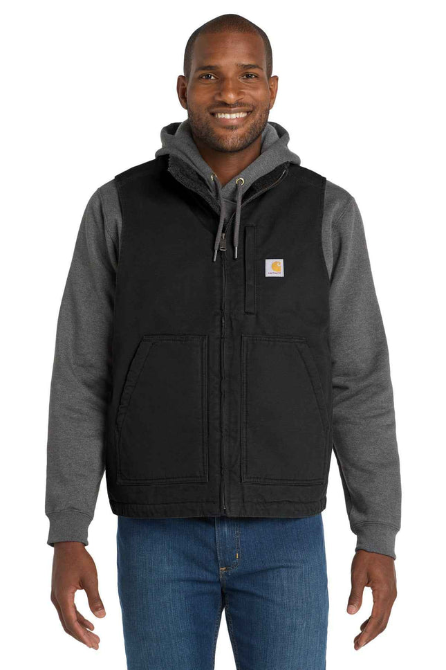 Carhartt SherpaLined Mock Neck Vest CT104277 Black