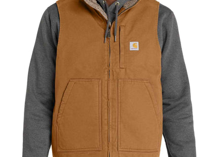 Carhartt SherpaLined Mock Neck Vest CT104277 Carhartt Brown