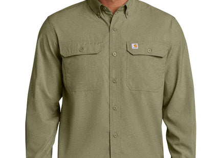 Carhartt Force Solid Long Sleeve Shirt CT105291 Burnt Olive