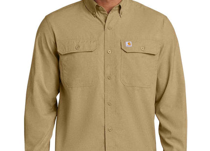 Carhartt Force Solid Long Sleeve Shirt CT105291 Dark Khaki