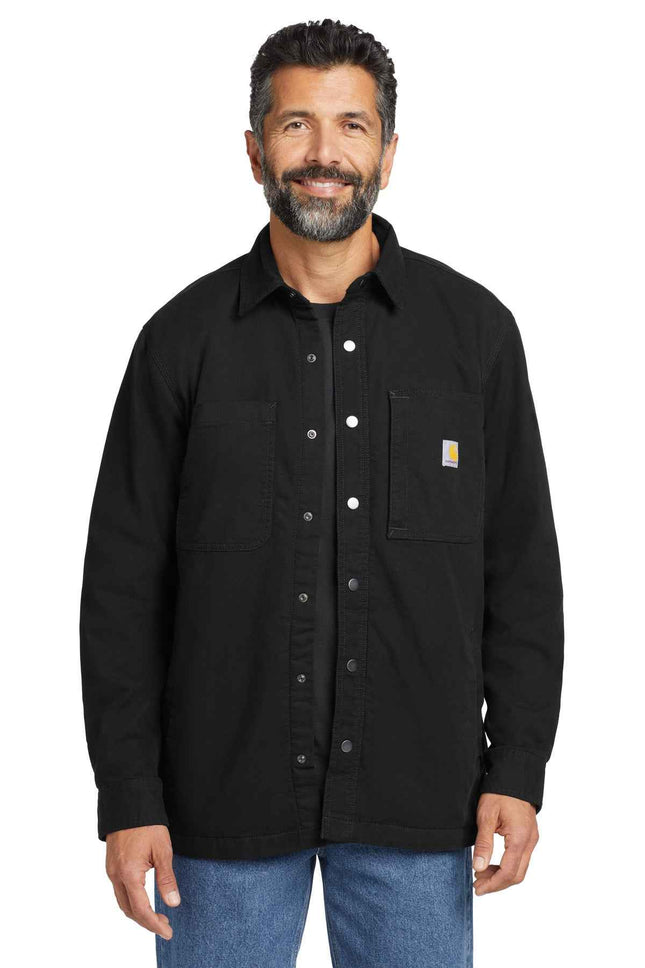 Carhartt Rugged Flex FleeceLined Shirt Jac CT105532 Black